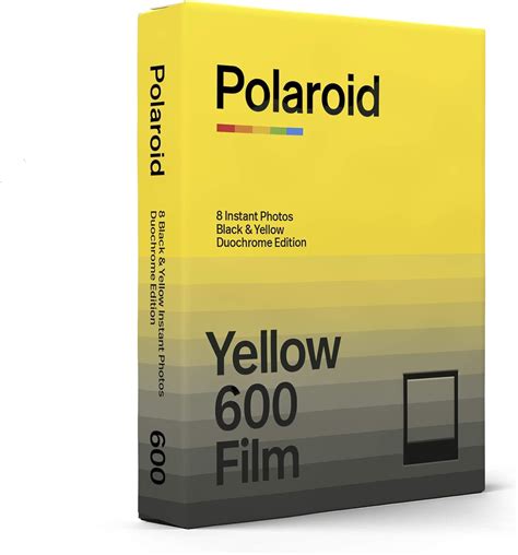 Buy Polaroid 600 Black And Yellow Film Duochrome Edition 8 Photos