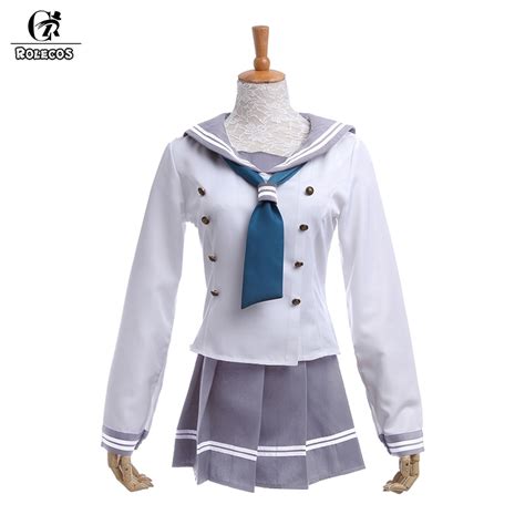 ROLECOS Japanese Anime Love Live Sunshine Cosplay Costume Takami Chika Girls Sailor Uniforms