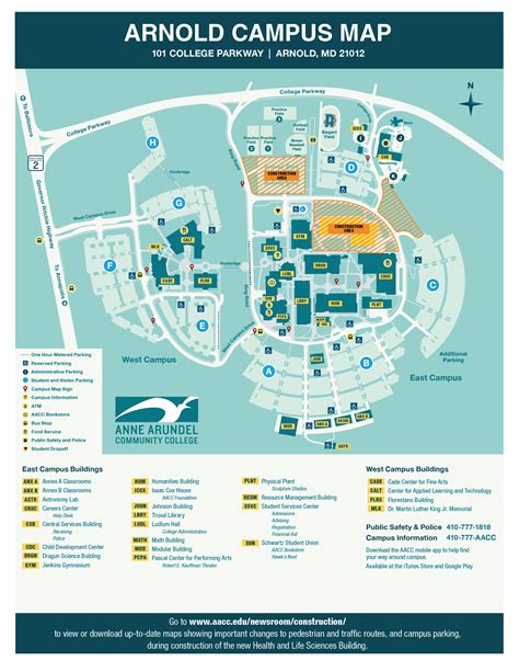 Anne Arundel Community College Campus Map Oconto County Plat Map