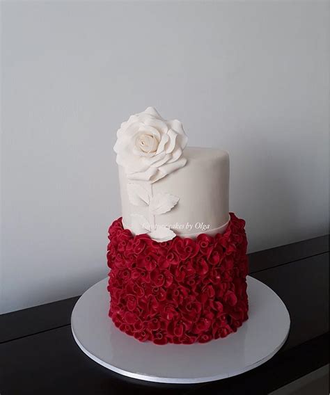 Ruby Anniversary Decorated Cake By Couture Cakes By Cakesdecor
