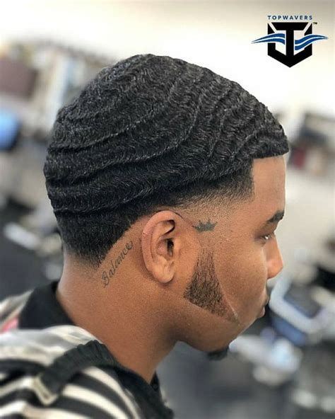 360 Waves With Sideburns Black Hair Tribe
