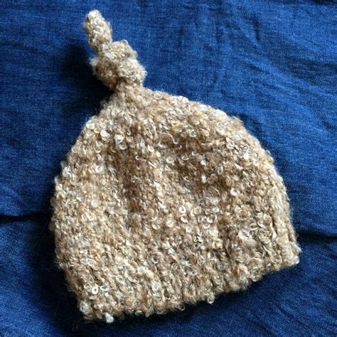 Qyflyxue Newborn 0 3 Month Hat Baby Handmade Knit Soft Bonnet Newborn