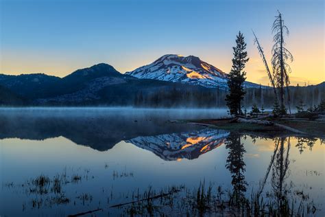 Sparks Lake Mountain Reflection Oregon Fine Art Photo Print Photos By