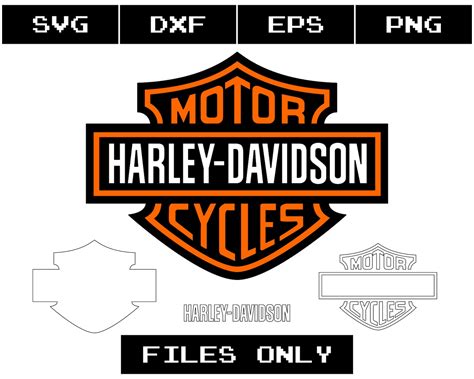 Harley Davidson Logo Svg Layered Harley Davidson Logo Etsy