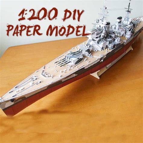 Battleship Diy Large D Paper Model British Battleships Of Wales My Xxx Hot Girl