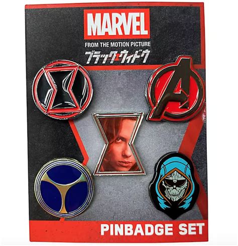 Marvel Black Widow Pin Set At Disney Store Japan Disney Pins Blog