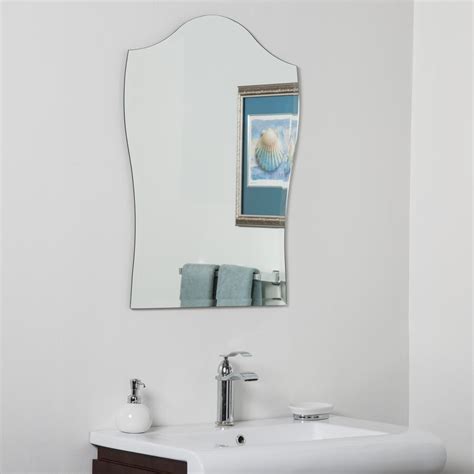 Decor Wonderland 24 In W X 32 In H Frameless Arched Beveled Edge Bathroom Vanity Mirror In