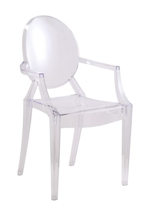 Clear Louis Style Acrylic Arm Chair Clear Ebay