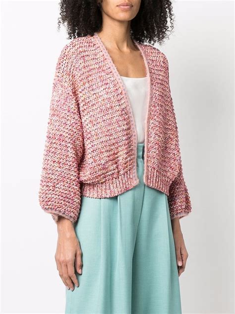 Forte Forte Open Front Puff Sleeve Cardigan Farfetch