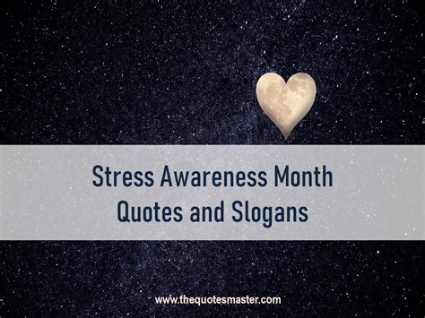 60 Stress Awareness Month Quotes And Slogans