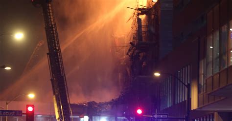 Fire ravages historic building in Des Moines