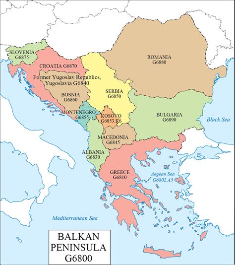 Balkan Peninsula Triangular Arm Of Land That Juts From Southeastern