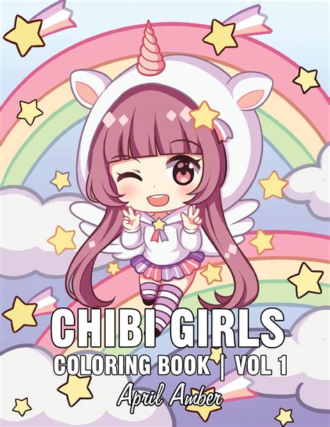 Chibi Girls Coloring Book For Kids With Cute Lovable