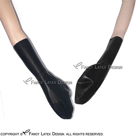 2019 Black Sexy Short Latex Gloves Fetish Bondage Rubber Mitts Plus Size Or Hand Tailored Size