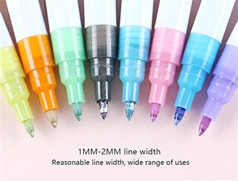 12 Colors Doodle Dazzle Markers Double Line Outline Pen Markersmagic
