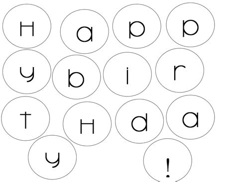 Free printable letters for banners. Freshly Completed: Happy Birthday Garland