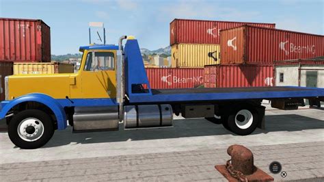 Beamng Drive Rollback Tow Truck In Port In Italy Youtube