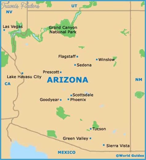 Phoenix Mesa Map Tourist Attractions Travelsfinderscom