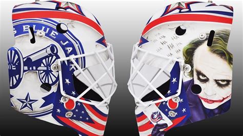 Matiss kivlenieks how about that joker mask? Kivlenieks to debut new mask with Cleveland Monsters | NHL.com