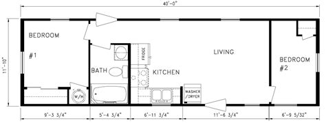 Mobile homes were built in a factory before june 1976. 2 Bedroom, 12'X44' (With images) | Mobile home floor plans ...