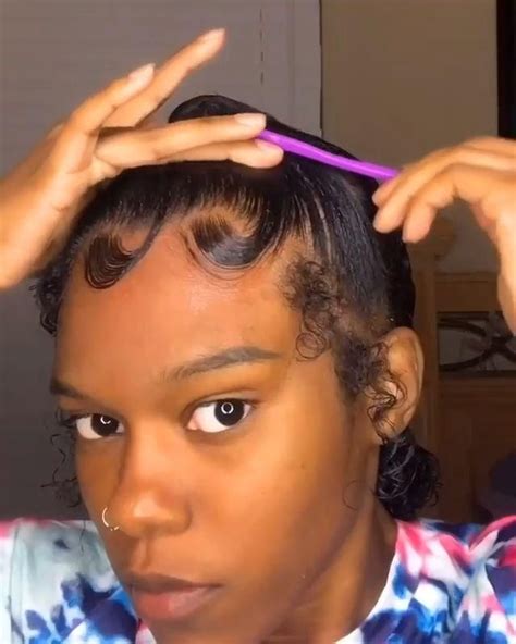 Beautiful Slayed Edges Compilation How To Lay Your Edges 4c Hair