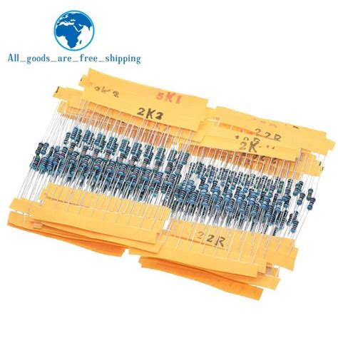 Tzt 1 Pack 300pcs 10 1m Ohm 14w Resistance 1 Metal Film Resistor