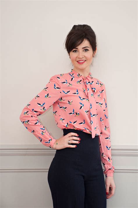 Th Epussy Bow Blouse Pattern Sew Over It Available From The Fold Line