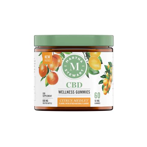 Martha Stewart Cbd Wellness Citrus Medley Gummies Isolate Thc Free