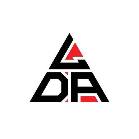 Lda Triangle Letter Logo Design With Triangle Shape Lda Triangle Logo