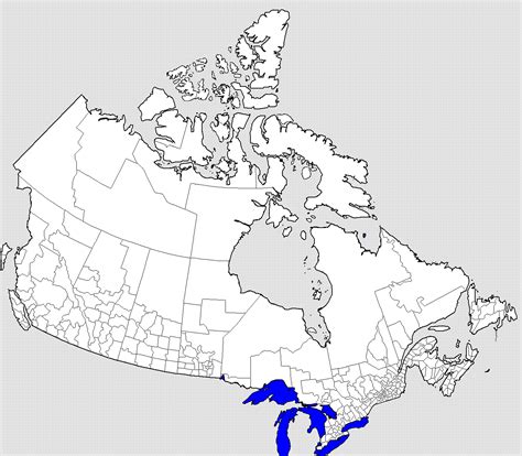 Online Maps Blank Canada Map
