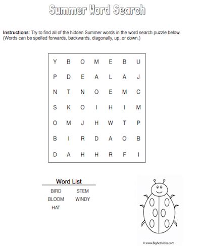By best coloring pages may 16th 2019. 35 Free Printable Summer Word Search PDF for Fun 2021