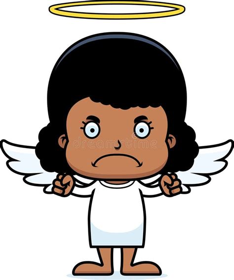 Cartoon Angry Angel Girl Stock Vector Illustration Of Person 55478228