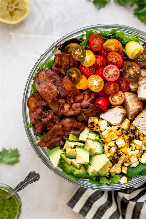 Blt Salad Recipe With Grilled Chicken Sweet Corn And Avocado Plays