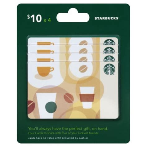 Family of stores, you can purchase gift cards from some of the world's biggest brands, including restaurants, movies, retail, entertainment, music. King Soopers - Starbucks $10 Gift Card Multipack, 4 pk