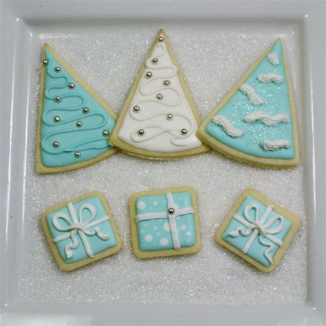 Christmas Cookies In Tiffany Blue Christmas Tree Cookies A La Sweet Sugar Belle And Little