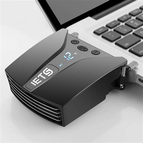 Iets 6 Gt202 Usb Laptop Fan Cooler Wtemperature Display Notebook