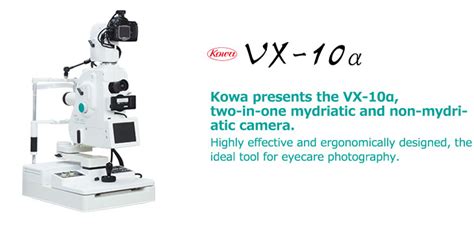 Vx 10α Fundus Cameras Kowa Technology For Life Science