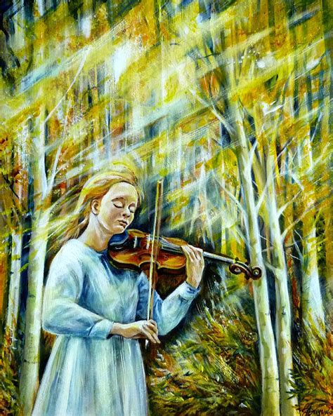 The Melody Of Autumn Painting By Anna Duyunova Fine Art America