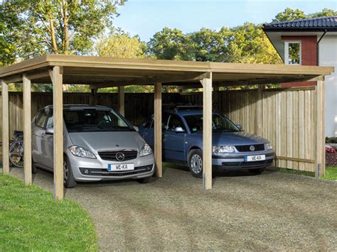 Maybe you would like to learn more about one of these? Carport Flachdach-Doppelcarport 618 Gr. 2 | Doppelcarports ...