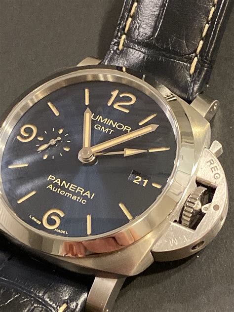 Fs Panerai Luminor 1950 3 Days Gmt Pam1033 Blue Mywatchmart