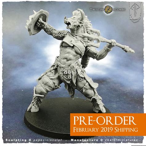 Zealot Miniatures Minotaur Range Goes Up For Pre Order Ontabletop