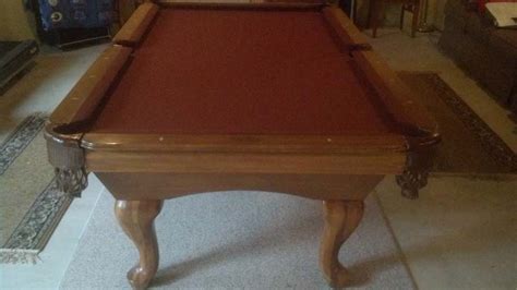 Used 7 Proline Pool Table In Solid Maple For Sale