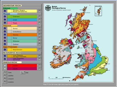 An Interactive Map Of Uk Geology Highly Allochthonous