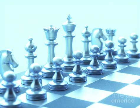 Chess Pieces On Board Photograph By Ktsdesignscience Photo Library
