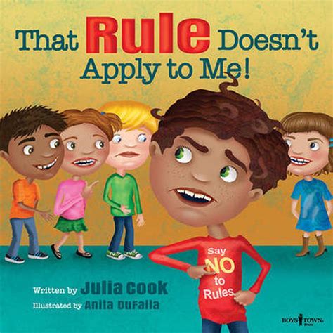 That Rule Doesnt Apply To Me By Julia Cook English Paperback Book