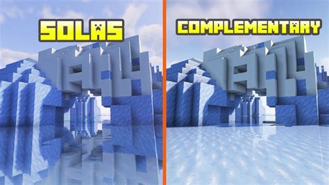 Solas Shaders Vs Complementary Shaders Shader Comparison Youtube