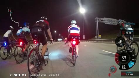 First night cycling event at the fully lighted up closed lekas highway. RHB SHimano Highway Ride @ Lekas 2018 (Fly12ce front ...