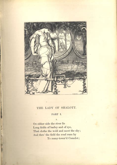William Holman Hunt The Lady Of Shalott Moxon Tennyson 1857 Cove