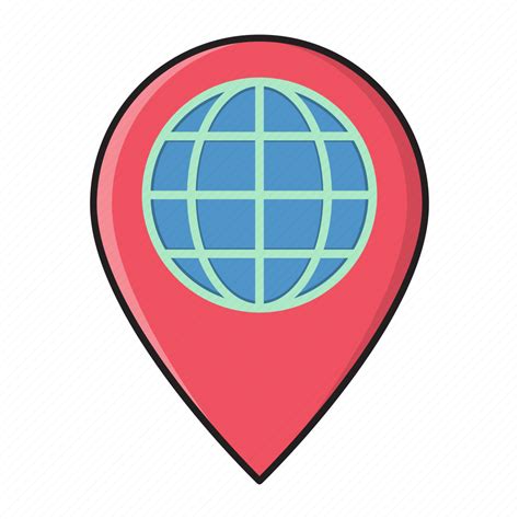Global Location Map Online Pin Icon Download On Iconfinder