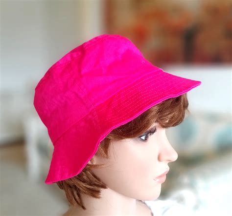 Beach Hats Pink Bucket Hat Women Accessories Women Hat Summer Etsy